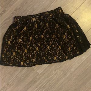 Black and gold guess skirt